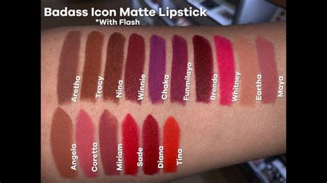 uoma beauty lipstick swatches.